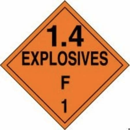Accuform DOT PLACARD HAZARD CLASS 1  MPL131FV100 MPL131FV100